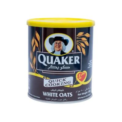Quaker Quick cooking White oats Tin 500GM