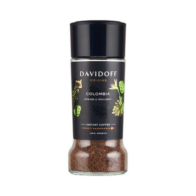 Davidoff Origins Colombia Flavour Instant Coffee, 100% Arabica, 11_12 Intensity - 3.53 Oz 90g