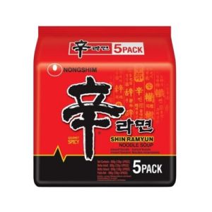 Nongshim Shin Ramyun Noodle Soup – 5 In 1 Pack